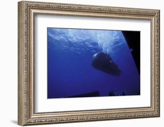 A Seal Delivery Vehicle Drives by the Dry Deck Shelter Outer Hangar Door-Stocktrek Images-Framed Photographic Print