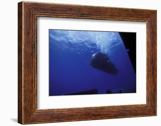 A Seal Delivery Vehicle Drives by the Dry Deck Shelter Outer Hangar Door-Stocktrek Images-Framed Photographic Print