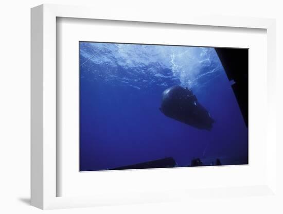 A Seal Delivery Vehicle Drives by the Dry Deck Shelter Outer Hangar Door-Stocktrek Images-Framed Photographic Print