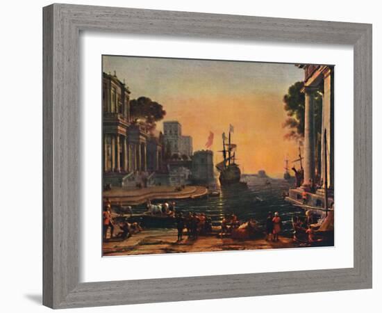 'A Seaport (Vue d'un Port de Mer: Effet de Brume)', 17th century, (1911)-Claude Lorrain-Framed Giclee Print