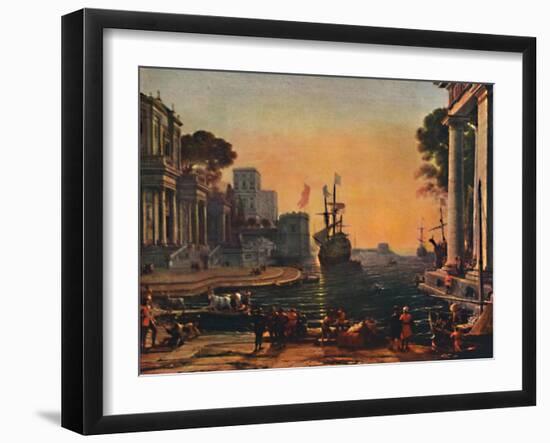 'A Seaport (Vue d'un Port de Mer: Effet de Brume)', 17th century, (1911)-Claude Lorrain-Framed Giclee Print