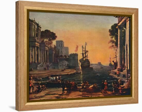 'A Seaport (Vue d'un Port de Mer: Effet de Brume)', 17th century, (1911)-Claude Lorrain-Framed Premier Image Canvas