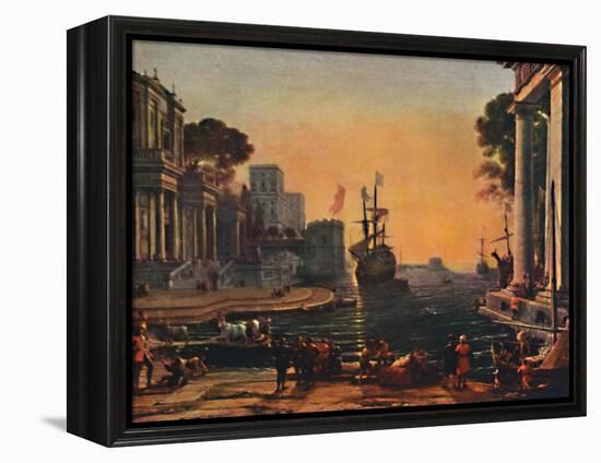 'A Seaport (Vue d'un Port de Mer: Effet de Brume)', 17th century, (1911)-Claude Lorrain-Framed Premier Image Canvas