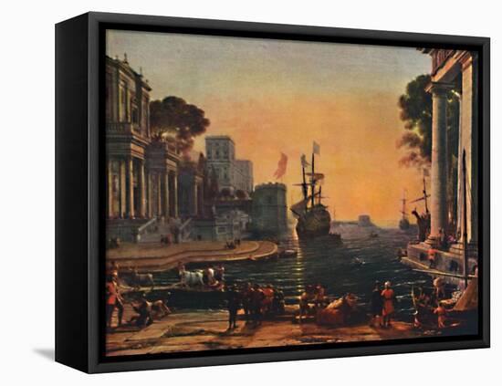 'A Seaport (Vue d'un Port de Mer: Effet de Brume)', 17th century, (1911)-Claude Lorrain-Framed Premier Image Canvas