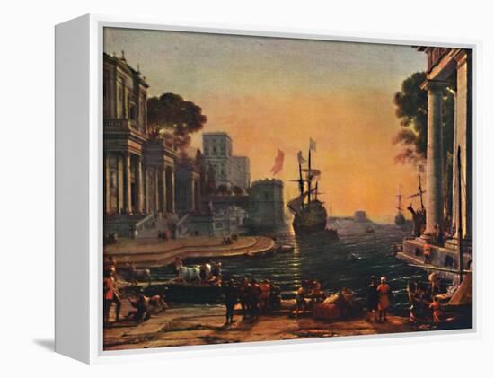 'A Seaport (Vue d'un Port de Mer: Effet de Brume)', 17th century, (1911)-Claude Lorrain-Framed Premier Image Canvas