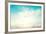 A Seascape Abstract Beach Background. Panning Motion Blur and Bokeh Light of Lens Flare, Pastel Col-jakkapan-Framed Photographic Print