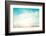 A Seascape Abstract Beach Background. Panning Motion Blur and Bokeh Light of Lens Flare, Pastel Col-jakkapan-Framed Photographic Print