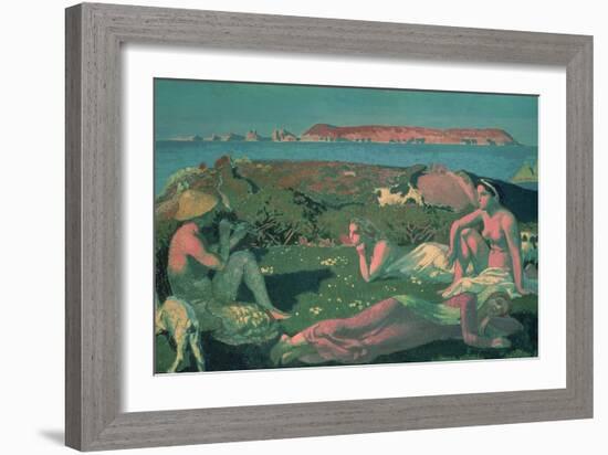 A Seascape in Green Tones, 1909-Maurice Denis-Framed Giclee Print