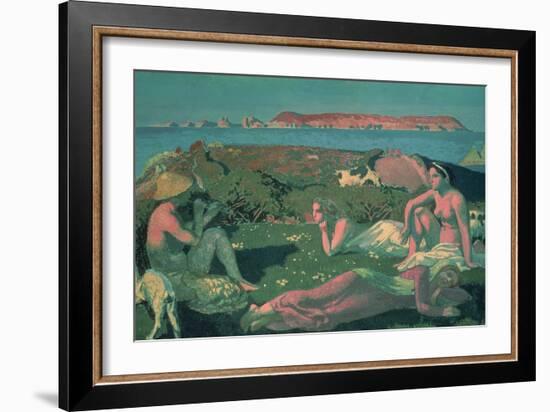 A Seascape in Green Tones, 1909-Maurice Denis-Framed Giclee Print