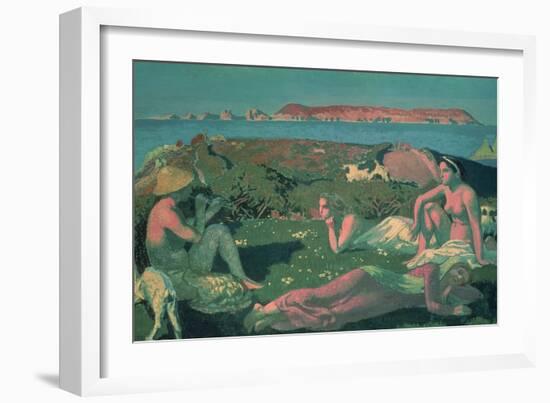 A Seascape in Green Tones, 1909-Maurice Denis-Framed Giclee Print