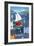 A Seaside Town-Peter Adderley-Framed Art Print