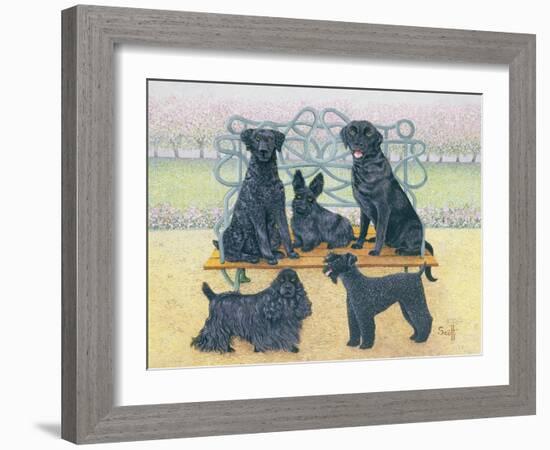 A Seat in the Park-Pat Scott-Framed Giclee Print