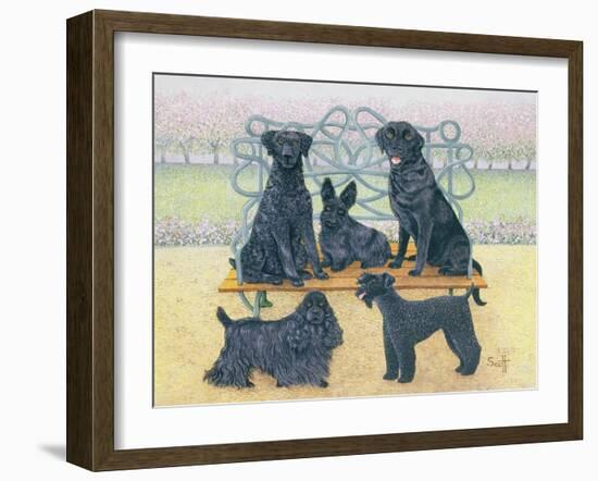 A Seat in the Park-Pat Scott-Framed Giclee Print