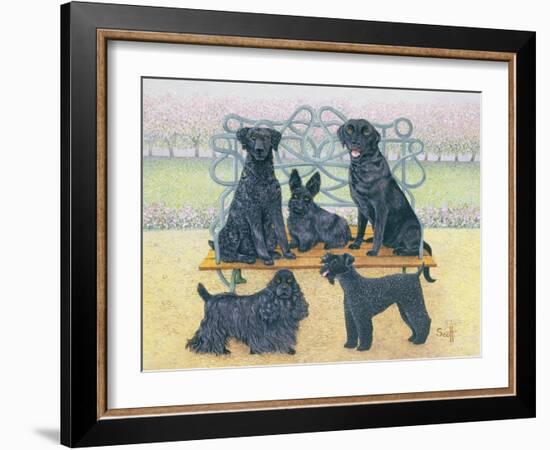 A Seat in the Park-Pat Scott-Framed Giclee Print