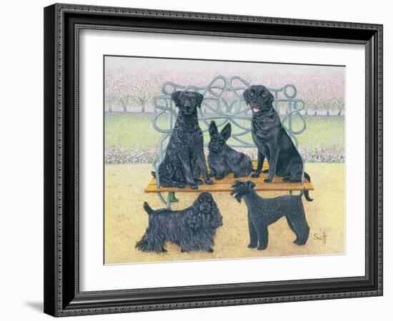 A Seat in the Park-Pat Scott-Framed Giclee Print