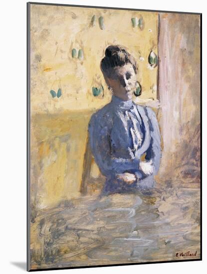 A Seated Woman in Blue; Femme En Bleu Assise-Edouard Vuillard-Mounted Giclee Print