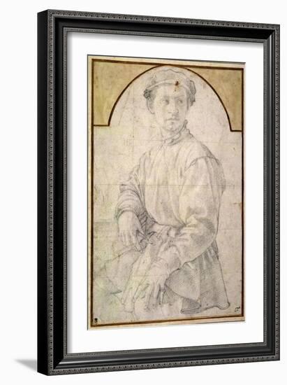 A Seated Youth Wearing a Cap-Jacopo da Carucci Pontormo-Framed Giclee Print