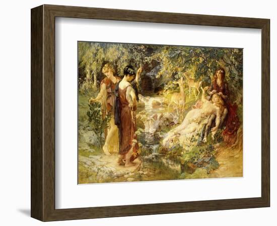 A Secret Wood, 1900-Frederick Arthur Bridgman-Framed Giclee Print