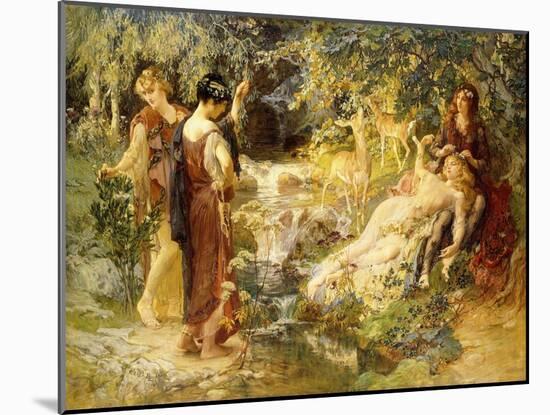 A Secret Wood, 1900-Frederick Arthur Bridgman-Mounted Giclee Print