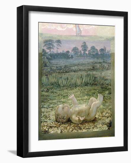 A Section from the Second Version of 'The Morning', 1810-Philipp Otto Runge-Framed Giclee Print