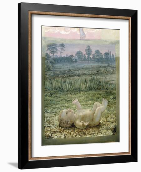 A Section from the Second Version of 'The Morning', 1810-Philipp Otto Runge-Framed Giclee Print