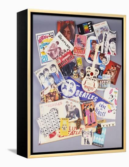 A Selection of Beatles Memorabilia, 1960s-null-Framed Premier Image Canvas