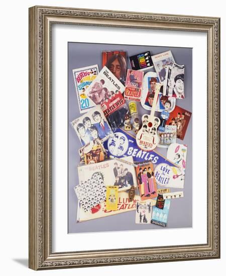 A Selection of Beatles Memorabilia, 1960s-null-Framed Giclee Print