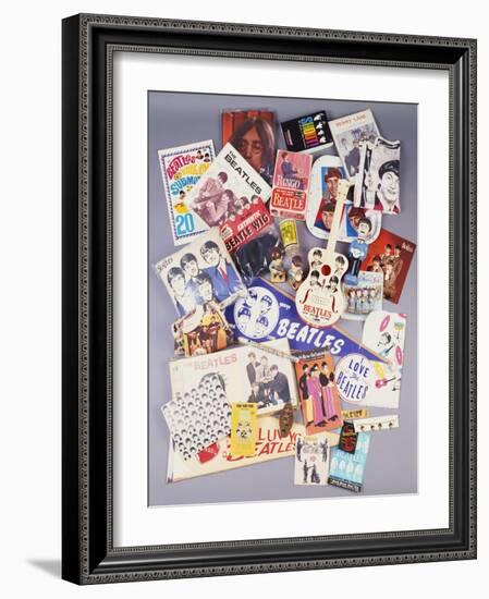 A Selection of Beatles Memorabilia, 1960s-null-Framed Giclee Print