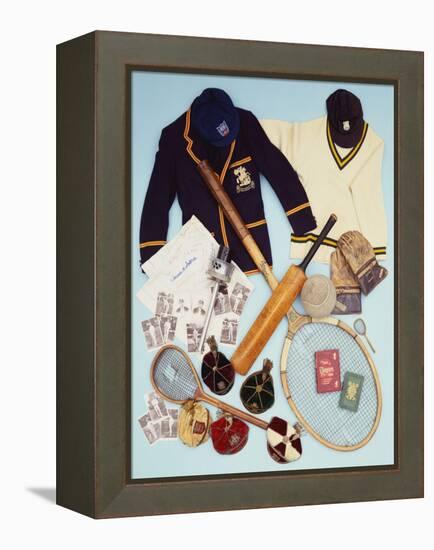 A Selection of Cricket and Tennis Sporting Memorabilia-null-Framed Premier Image Canvas