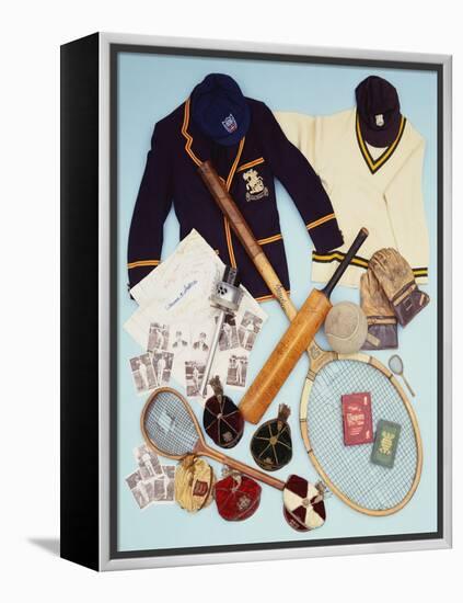 A Selection of Cricket and Tennis Sporting Memorabilia-null-Framed Premier Image Canvas