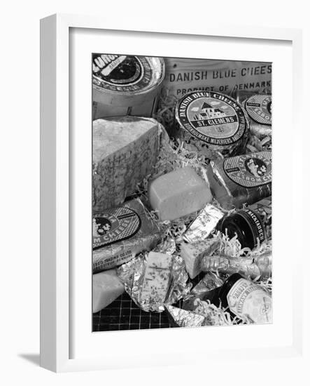 A Selection of Danish Cheeses, 1963-Michael Walters-Framed Photographic Print