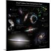 A Selection of Galaxies Smaller Than the Milky Way Shown to the Same Scale-null-Mounted Photographic Print