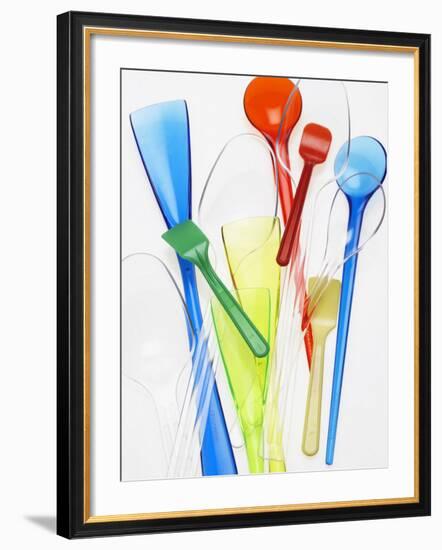 A Selection of Plastic Ice Cream Spoons-Marc O^ Finley-Framed Photographic Print