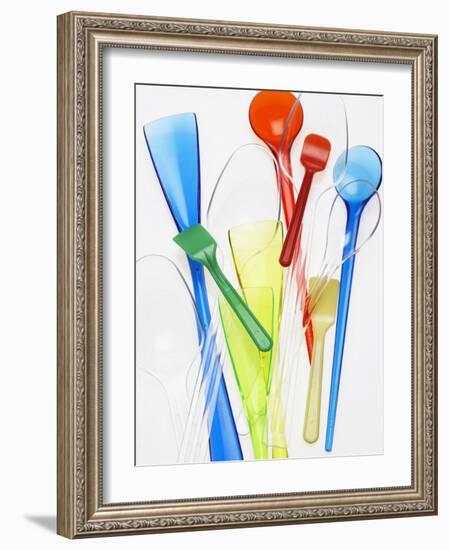 A Selection of Plastic Ice Cream Spoons-Marc O^ Finley-Framed Photographic Print