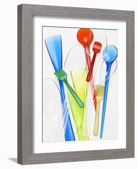 A Selection of Plastic Ice Cream Spoons-Marc O^ Finley-Framed Photographic Print