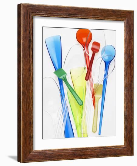 A Selection of Plastic Ice Cream Spoons-Marc O^ Finley-Framed Photographic Print