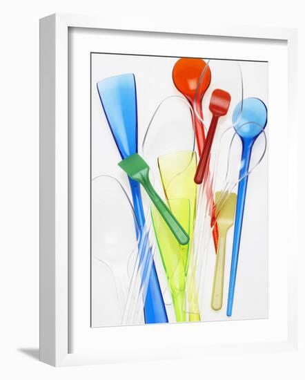 A Selection of Plastic Ice Cream Spoons-Marc O^ Finley-Framed Photographic Print