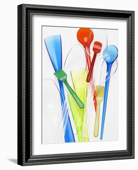 A Selection of Plastic Ice Cream Spoons-Marc O^ Finley-Framed Photographic Print