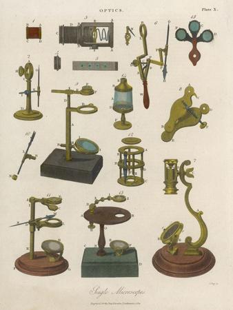 'A Selection of 'single' Microscopes' Art Print | Art.com