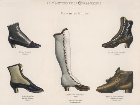 A Selection of Victorian Shoes and Boots for Men and Women' Art Print |  Art.com