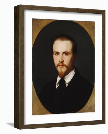 A Self-Portrait, Bust Length, 1847-Alexandre Cabanel-Framed Giclee Print