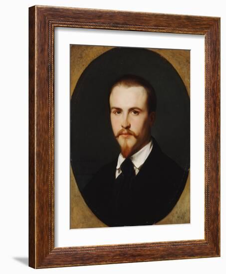 A Self-Portrait, Bust Length, 1847-Alexandre Cabanel-Framed Giclee Print