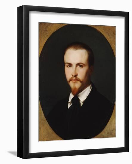 A Self-Portrait, Bust Length, 1847-Alexandre Cabanel-Framed Giclee Print