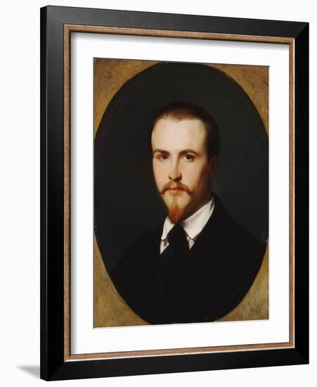 A Self-Portrait, Bust Length, 1847-Alexandre Cabanel-Framed Giclee Print