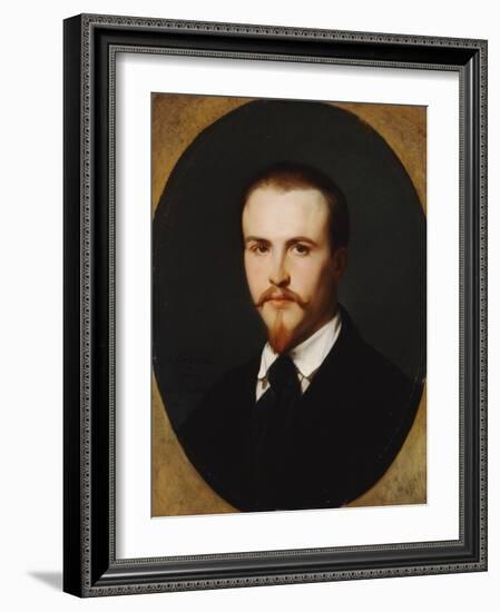 A Self-Portrait, Bust Length, 1847-Alexandre Cabanel-Framed Giclee Print