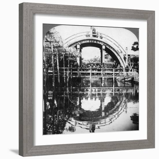 A Semi-Circular Bridge in Japan, 1896-Underwood & Underwood-Framed Photographic Print