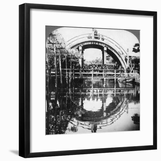 A Semi-Circular Bridge in Japan, 1896-Underwood & Underwood-Framed Photographic Print