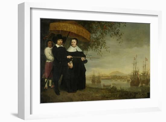 A Senior Merchant of the Dutch East India Company Jacob Mathieusen and His Wife, C.1640-60-Aelbert Cuyp-Framed Giclee Print