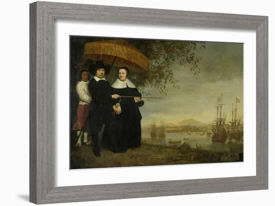 A Senior Merchant of the Dutch East India Company-Aelbert Cuyp-Framed Art Print
