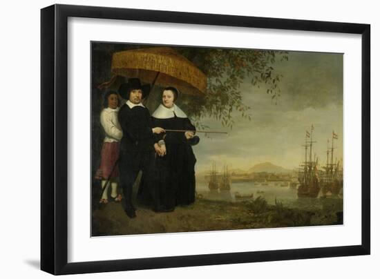 A Senior Merchant of the Dutch East India Company-Aelbert Cuyp-Framed Art Print